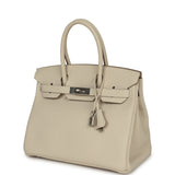 Hermes Birkin 30 Craie Togo Palladium Hardware - Thumbnail View 5
