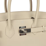 Hermes Birkin 30 Craie Togo Palladium Hardware - Thumbnail View 7