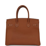 Pre-owned Hermes Birkin 30 Gold Togo Palladium Hardware - Thumbnail View 4