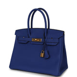 Hermes Birkin 30 Bleu Electric Togo Gold Hardware - Thumbnail View 5