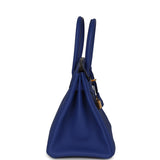 Hermes Birkin 30 Bleu Electric Togo Gold Hardware - Thumbnail View 3