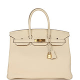 Hermes Birkin 35 Nata Clemence Gold Hardware - Thumbnail View 1