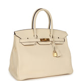 Hermes Birkin 35 Nata Clemence Gold Hardware - Thumbnail View 2