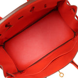 Pre-owned Hermes Birkin 25 Capucine Togo Gold Hardware - Thumbnail View 8