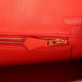 Pre-owned Hermes Birkin 25 Capucine Togo Gold Hardware - Thumbnail View 9