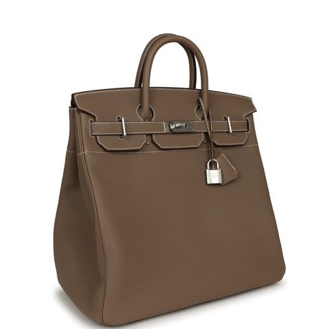 Hermes HAC Birkin 40 Etoupe Togo Palladium Hardware