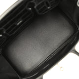 Pre-owned Hermes "Patchwork" Birkin 30 Black Matte Niloticus Crocodile, Clemence, Box Palladium Hardware - Thumbnail View 8