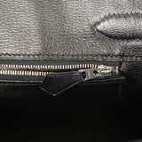 Pre-owned Hermes "Patchwork" Birkin 30 Black Matte Niloticus Crocodile, Clemence, Box Palladium Hardware - Thumbnail View 9