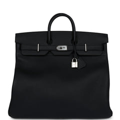 Hermes Birkin HAC 50 Black Togo Palladium Hardware