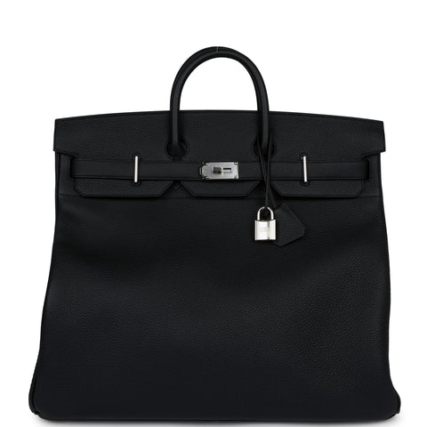 Hermes Birkin HAC 50 Black Togo Palladium Hardware