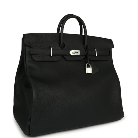 Hermes Birkin HAC 50 Black Togo Palladium Hardware