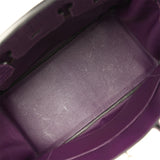 Pre-owned Hermes Birkin 35 Amethyst Matte Alligator Palladium Hardware - Thumbnail View 8
