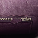 Pre-owned Hermes Birkin 35 Amethyst Matte Alligator Palladium Hardware - Thumbnail View 9