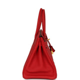 Hermes Birkin 30 Rouge Casaque Togo Gold Hardware - Thumbnail View 3
