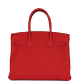 Hermes Birkin 30 Rouge Casaque Togo Gold Hardware - Thumbnail View 4