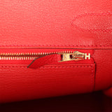 Hermes Birkin 30 Rouge Casaque Togo Gold Hardware - Thumbnail View 9