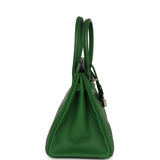 Pre-owned Hermes Birkin 30 Vert Benghale Epsom Palladium Hardware - Thumbnail View 3