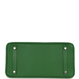 Pre-owned Hermes Birkin 30 Vert Benghale Epsom Palladium Hardware - Thumbnail View 6