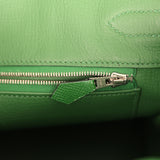 Pre-owned Hermes Birkin 30 Vert Benghale Epsom Palladium Hardware - Thumbnail View 9