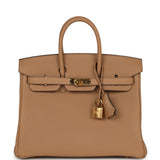 Pre-owned Hermes Birkin 25 Chai Togo Gold Hardware - Thumbnail View 1