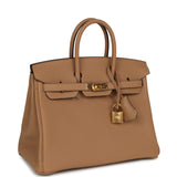 Pre-owned Hermes Birkin 25 Chai Togo Gold Hardware - Thumbnail View 2