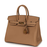 Pre-owned Hermes Birkin 25 Chai Togo Gold Hardware - Thumbnail View 5