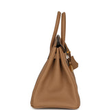 Pre-owned Hermes Birkin 25 Chai Togo Gold Hardware - Thumbnail View 3