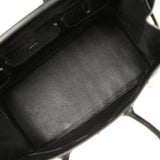 Hermes Birkin 35 Black Shiny Porosus Crocodile Palladium Hardware - Thumbnail View 8