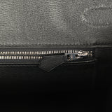 Hermes Birkin 35 Black Shiny Porosus Crocodile Palladium Hardware - Thumbnail View 9