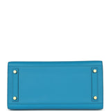 Hermes Birkin Sellier 30 Bleu Frida Madame Gold Hardware - Thumbnail View 6