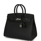 Hermes Birkin Sellier 25 Black Epsom Palladium Hardware - Thumbnail View 5