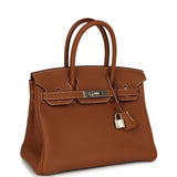 Pre-owned Hermes Birkin 30 Gold Togo Palladium Hardware - Thumbnail View 2