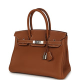 Pre-owned Hermes Birkin 30 Gold Togo Palladium Hardware - Thumbnail View 5