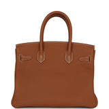 Pre-owned Hermes Birkin 30 Gold Togo Palladium Hardware - Thumbnail View 4