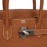 Pre-owned Hermes Birkin 30 Gold Togo Palladium Hardware - Thumbnail View 7
