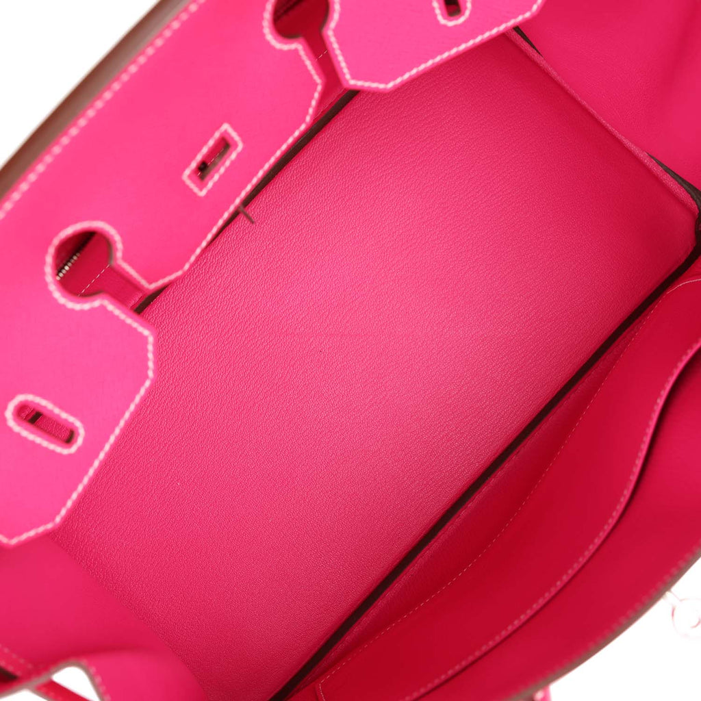 Hermes Birkin Bag, Rose Tyrien Pink, 35cm, Epsom with palladium