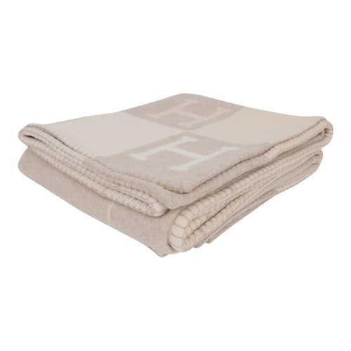 Hermes "Classic Avalon" Coco and Camomille Blanket