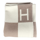 Hermes "Avalon Vibration" Ecru and Naturel Blanket