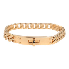 Hermes Kelly Gourmette Bracelet XS 18K Rose Gold