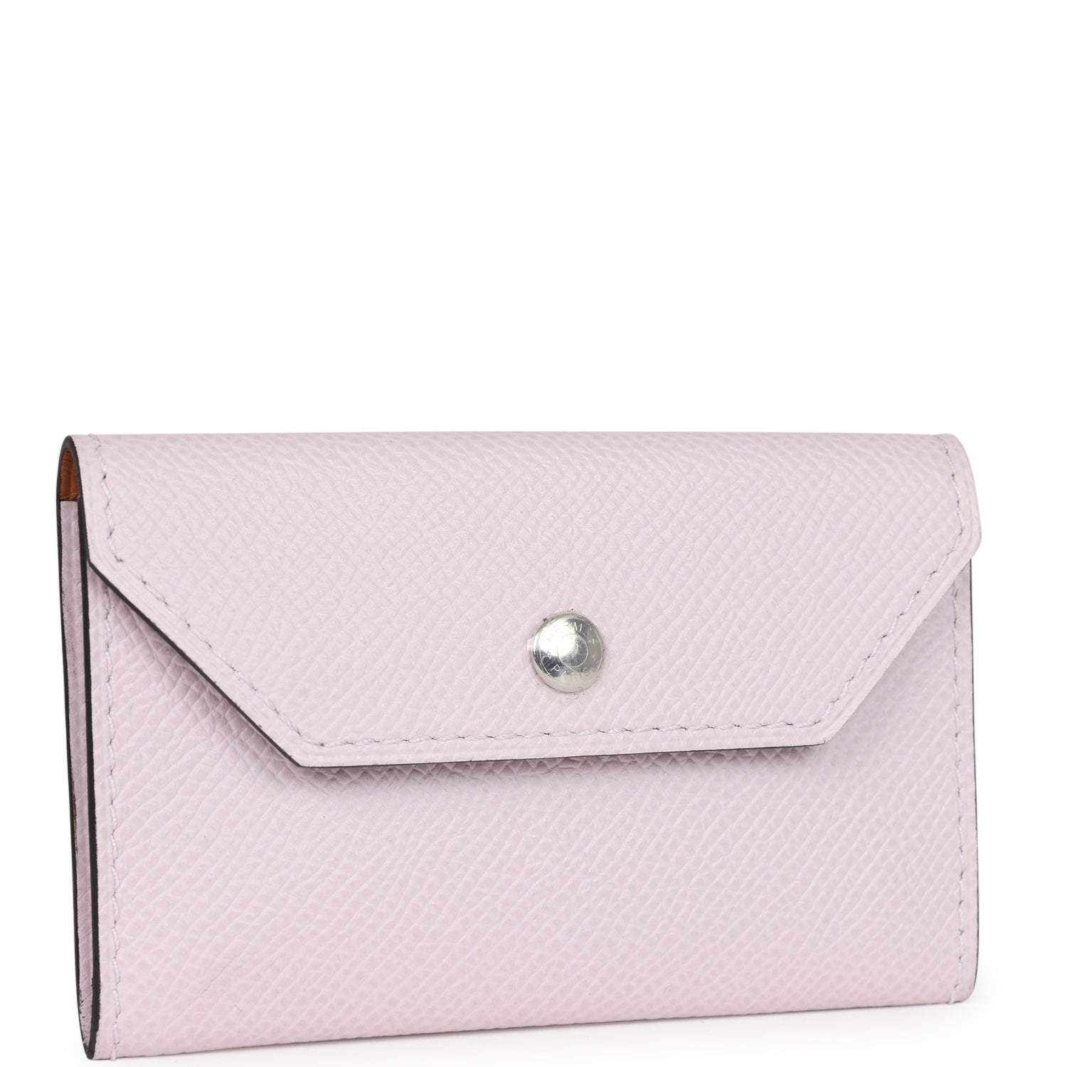 HERMES lucky 15 Epsomx Swift leather belt mauve pale x gold 75