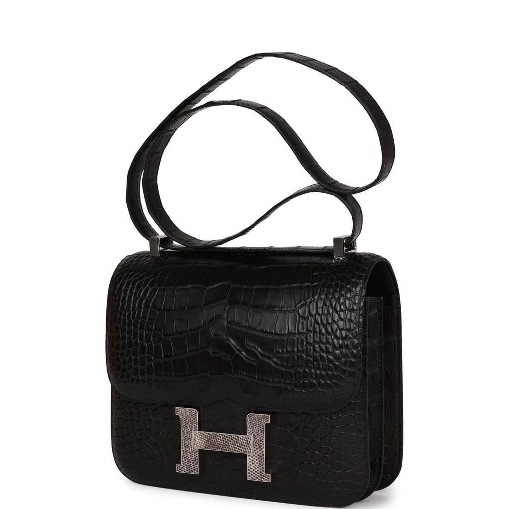Hermes Constance Bag 24 Ombré Lizard Palladium Hardware – labelluxe