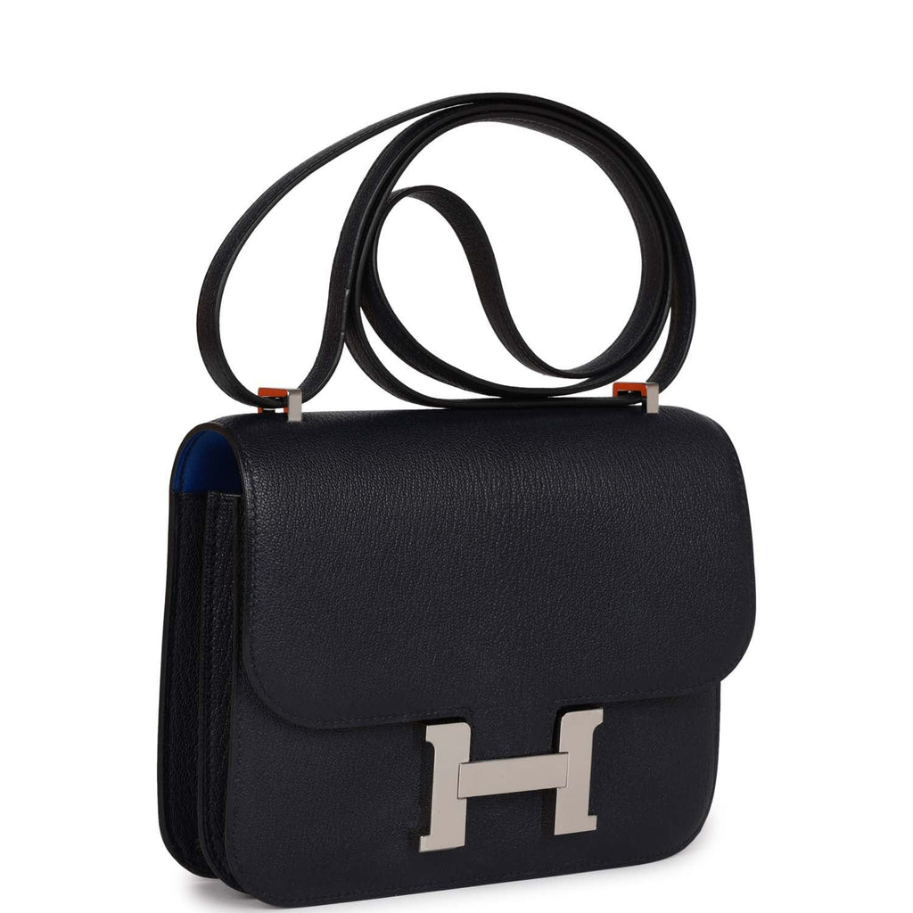 Hermès 2018 Box Mini Constance 18 - Blue Shoulder Bags, Handbags -  HER336540