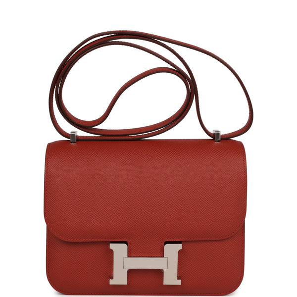 Hermes Evelyne TPM Bag Rouge Piment Taurillon Maurice Leather Gold Har –  Mightychic