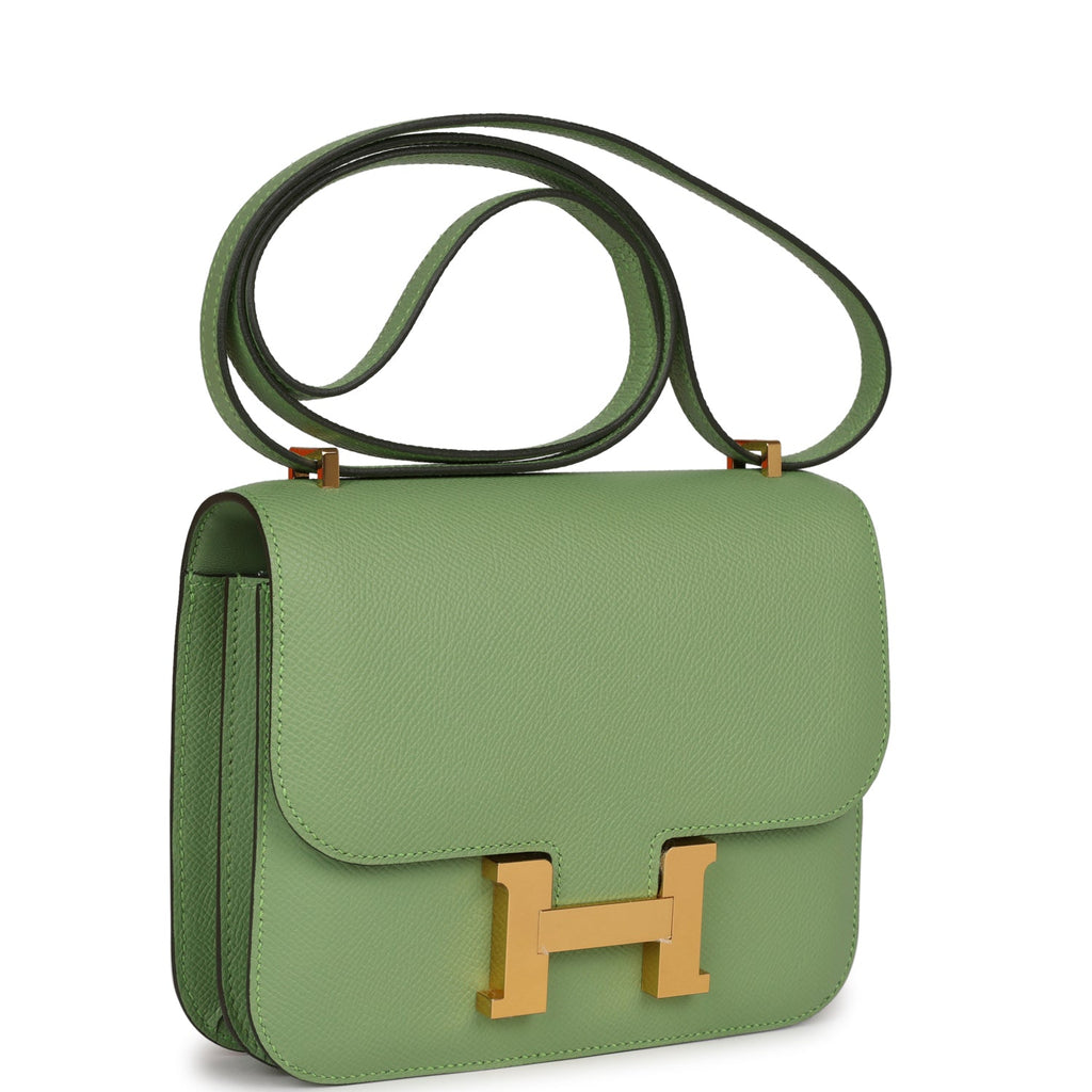 Hermes Constance 18 Vert Criquet Epsom Gold Hardware – Madison Avenue  Couture