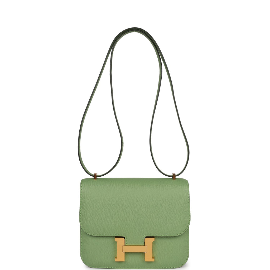 Hermes Constance 18 Vert Criquet Epsom Gold Hardware – Madison Avenue  Couture