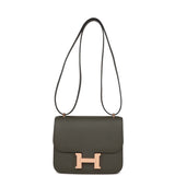 Hermes Constance 18 Vert de Gris Epsom Rose Gold Hardware