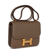 Hermes Constance 18 Etoupe Epsom Gold Hardware