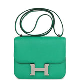 Hermes Constance 18 Menthe Chevre Mysore Palladium Hardware