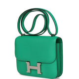 Hermes Constance 18 Menthe Chevre Mysore Palladium Hardware