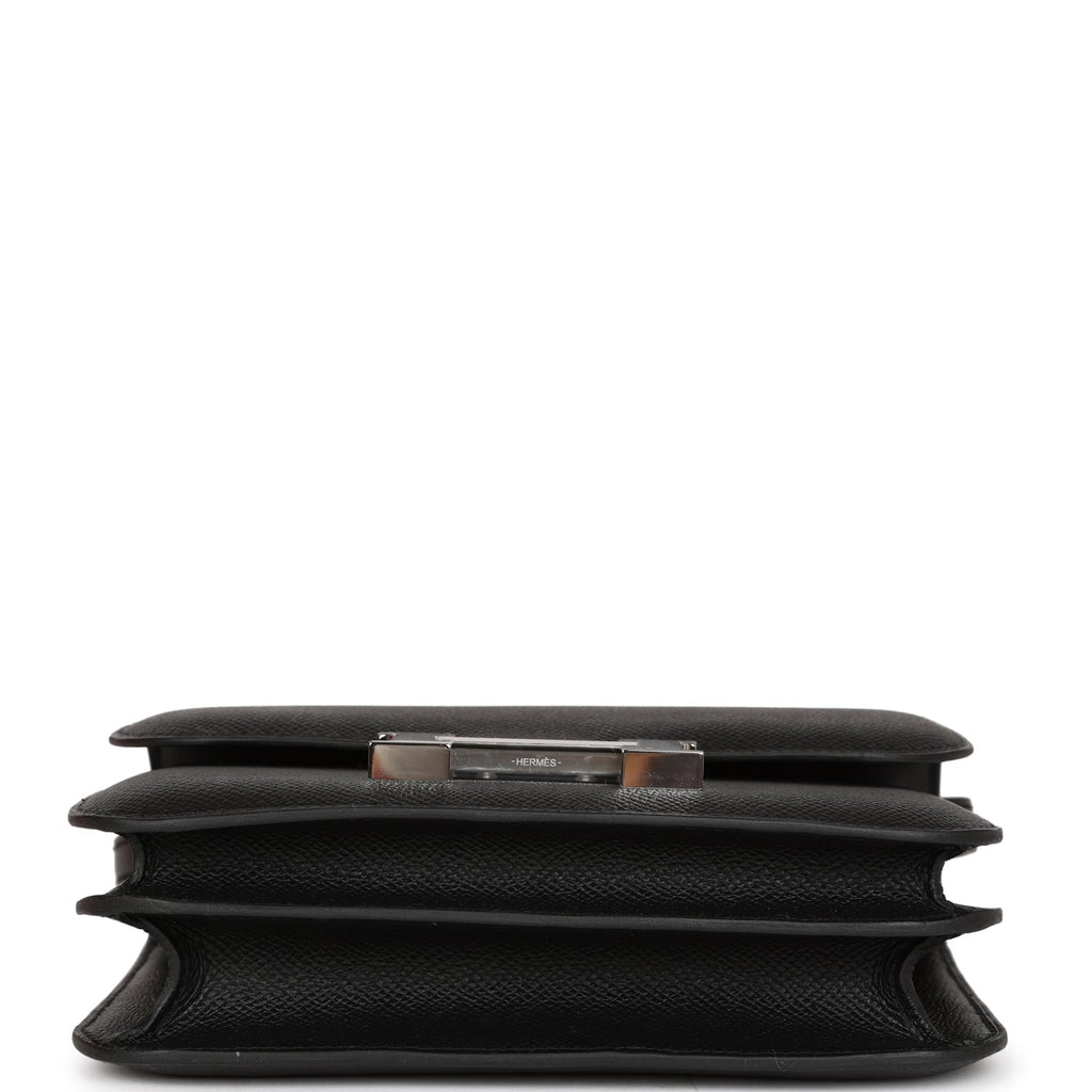 Hermès Constance 18 Noir (Black) Epsom Palladium Hardware PHW — The French  Hunter
